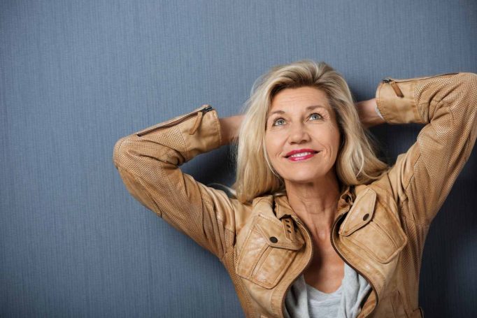 donna felice in menopausa